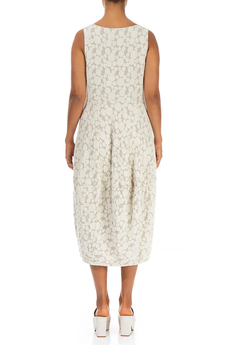 Balloon Textured Natural Linen Dress