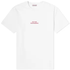 Bisous Skateboards No Time For Romance T-ShirtWhite & Red