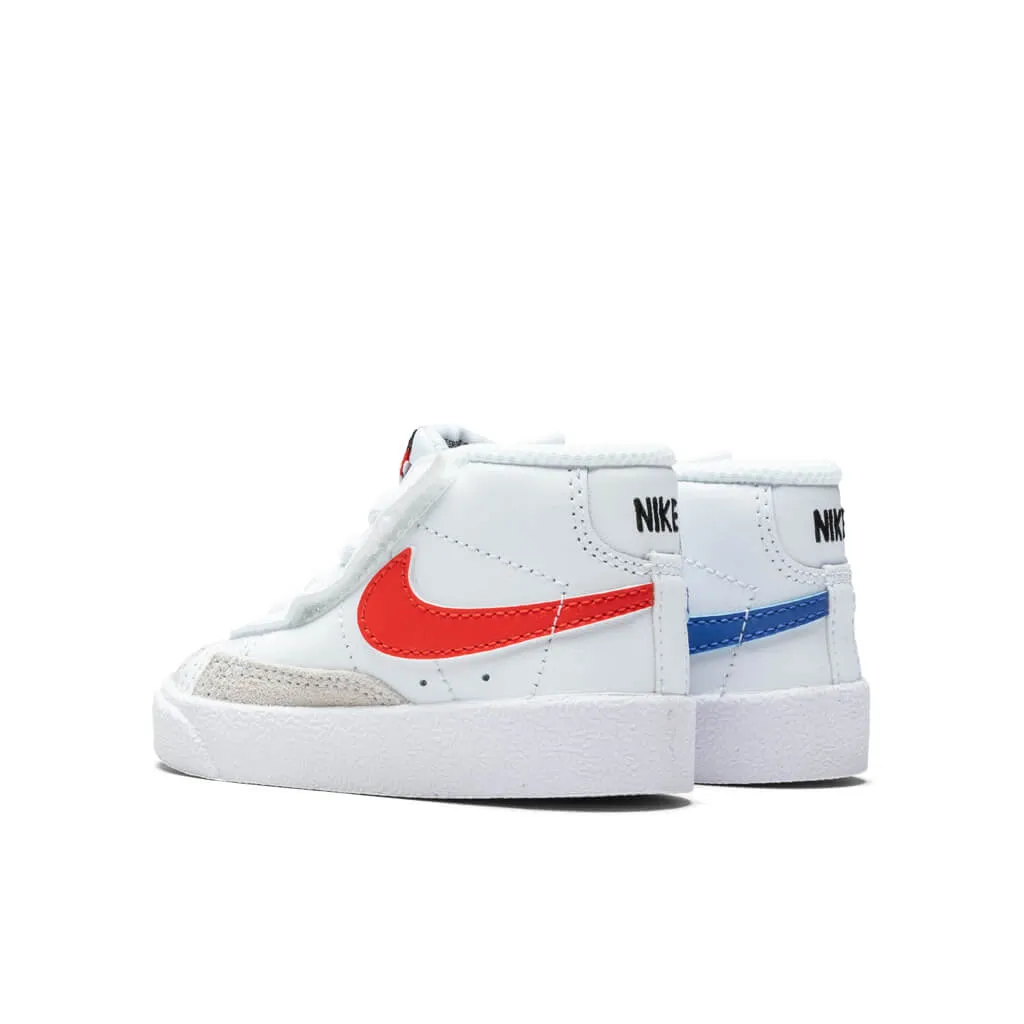 Blazer Mid '77 (TD) - White/Habanero Red/Medium Blue