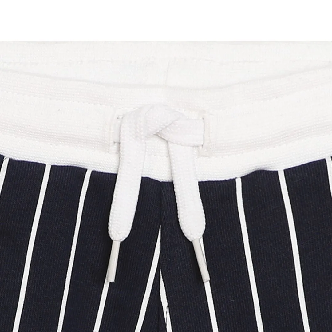 Boss Shorts Infant Striped Navy-White