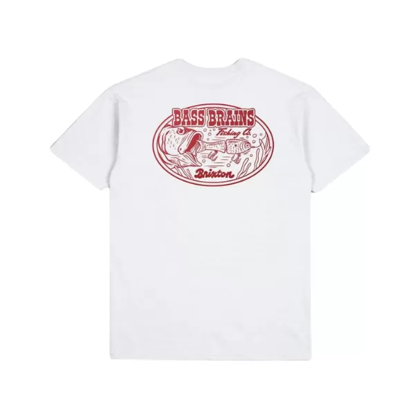 Brixton Bass Brains Swim S/S T-Shirt - White