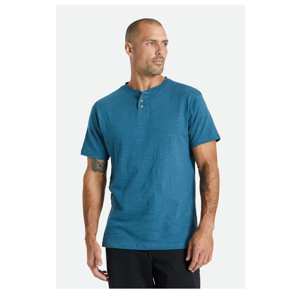 Brixton – Basic Slub Henley T-Shirt Indie Teal | Eddie Franks Rye