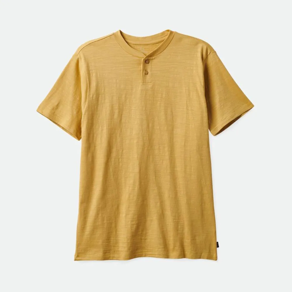 Brixton – Basic Slub Henley T-Shirt Straw | Eddie Franks Rye