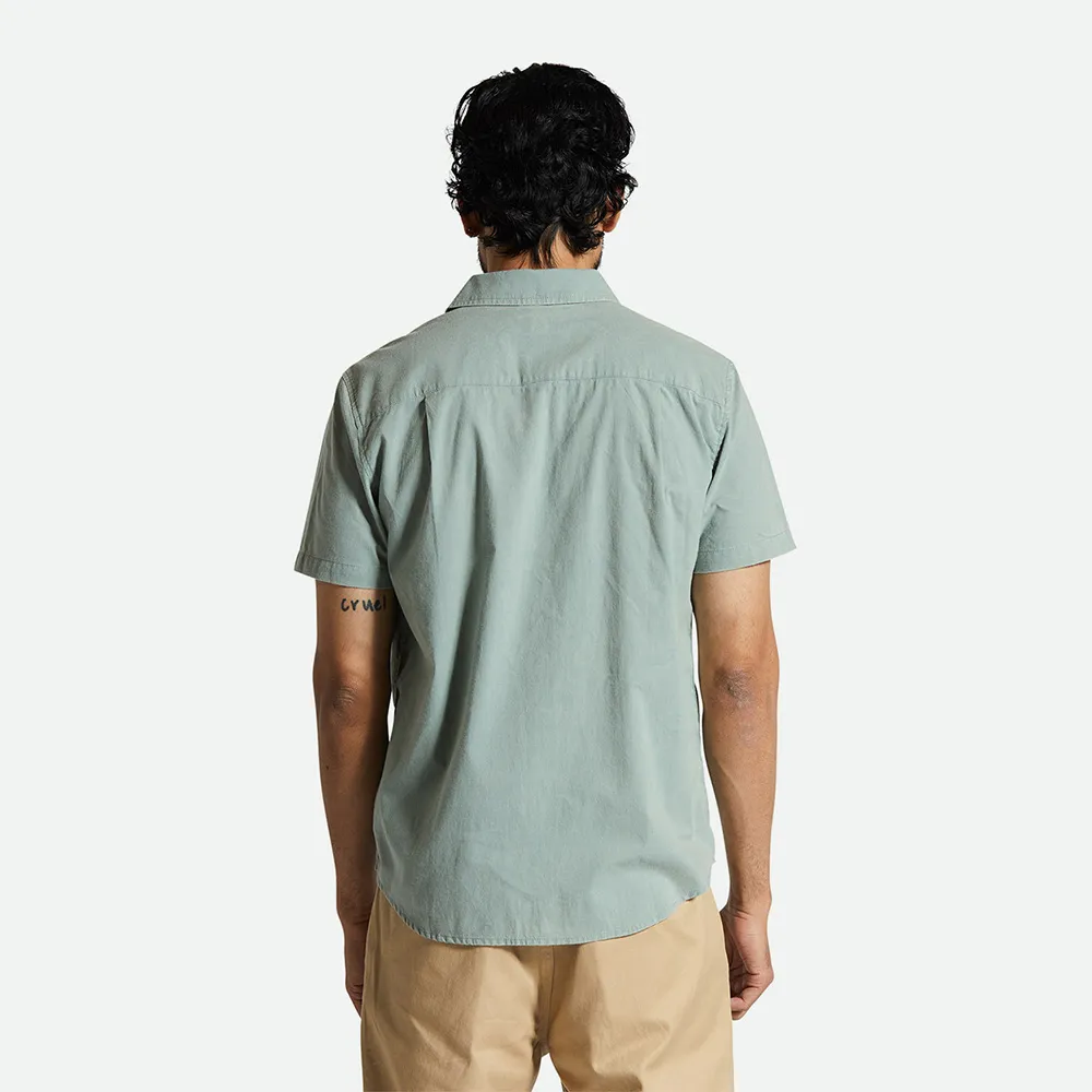 Brixton – Charter Sol Wash Short Sleeve Shirt Chinois Green Wash | Eddie Franks Rye