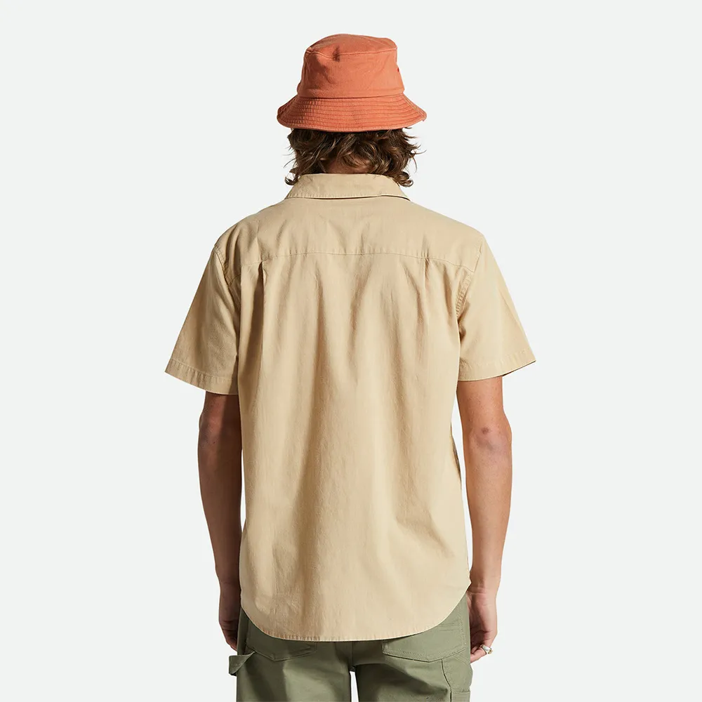 Brixton – Charter Sol Wash Short Sleeve Shirt Oat Milk Wash | Eddie Franks Rye