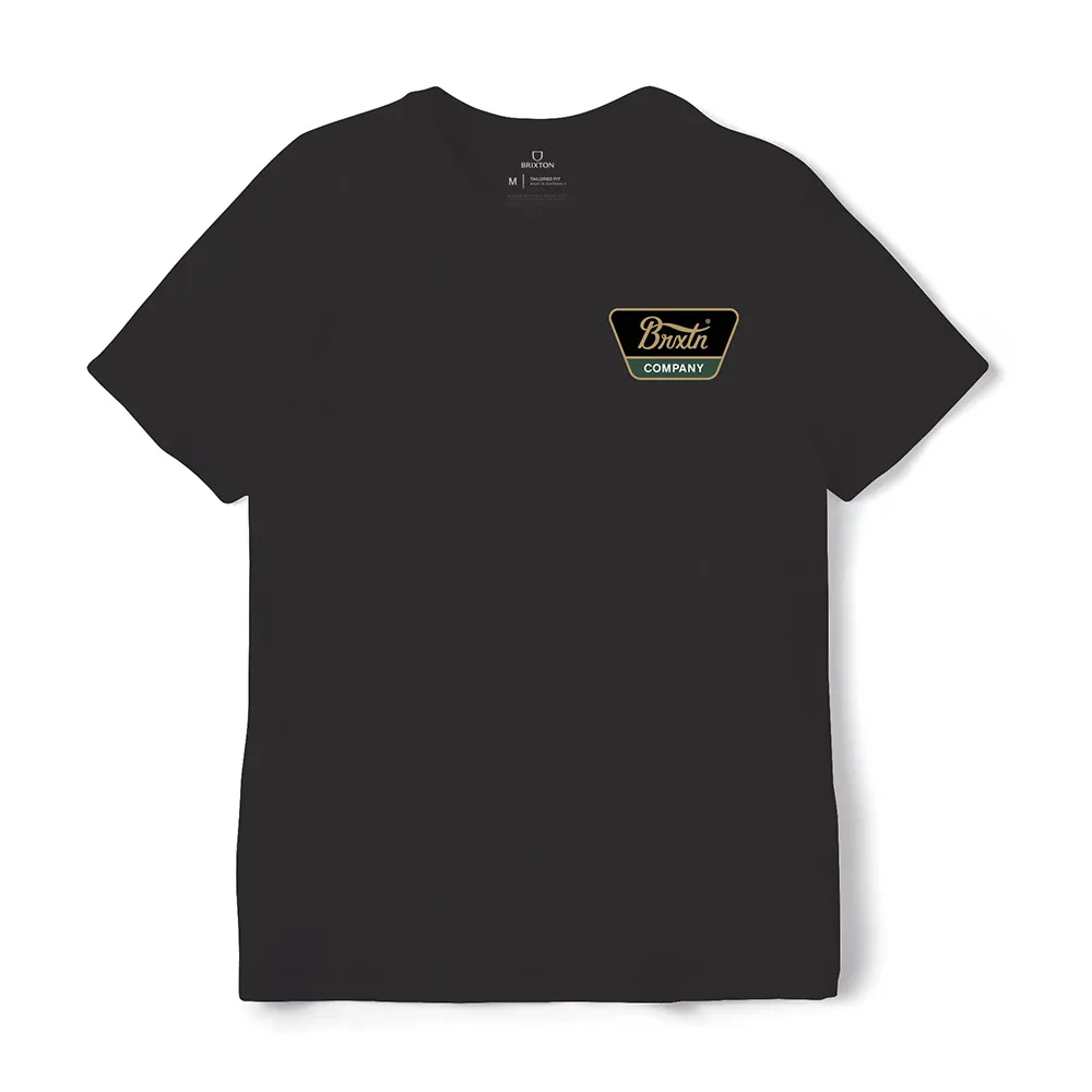 Brixton – Linwood STT T-Shirt Black Antelope Pine Needle | Eddie Franks Rye