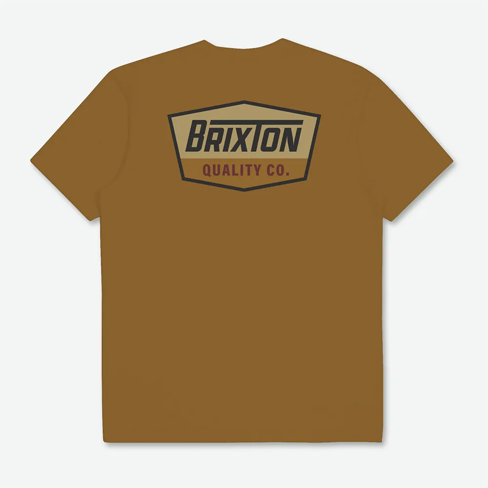 Brixton – Regal STT T-Shirt Golden Brown Washed Black | Eddie Franks Rye