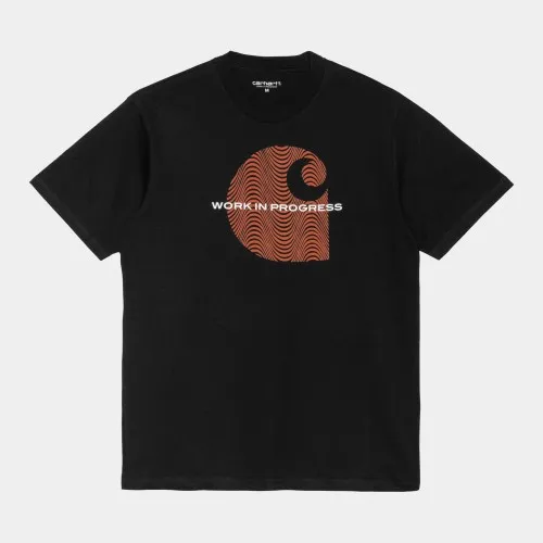 Carhartt WIP Wave C T-Shirt Black The S/S Wave C T-Shirt is constructed from organic cotton jersey and features a seasonal graph