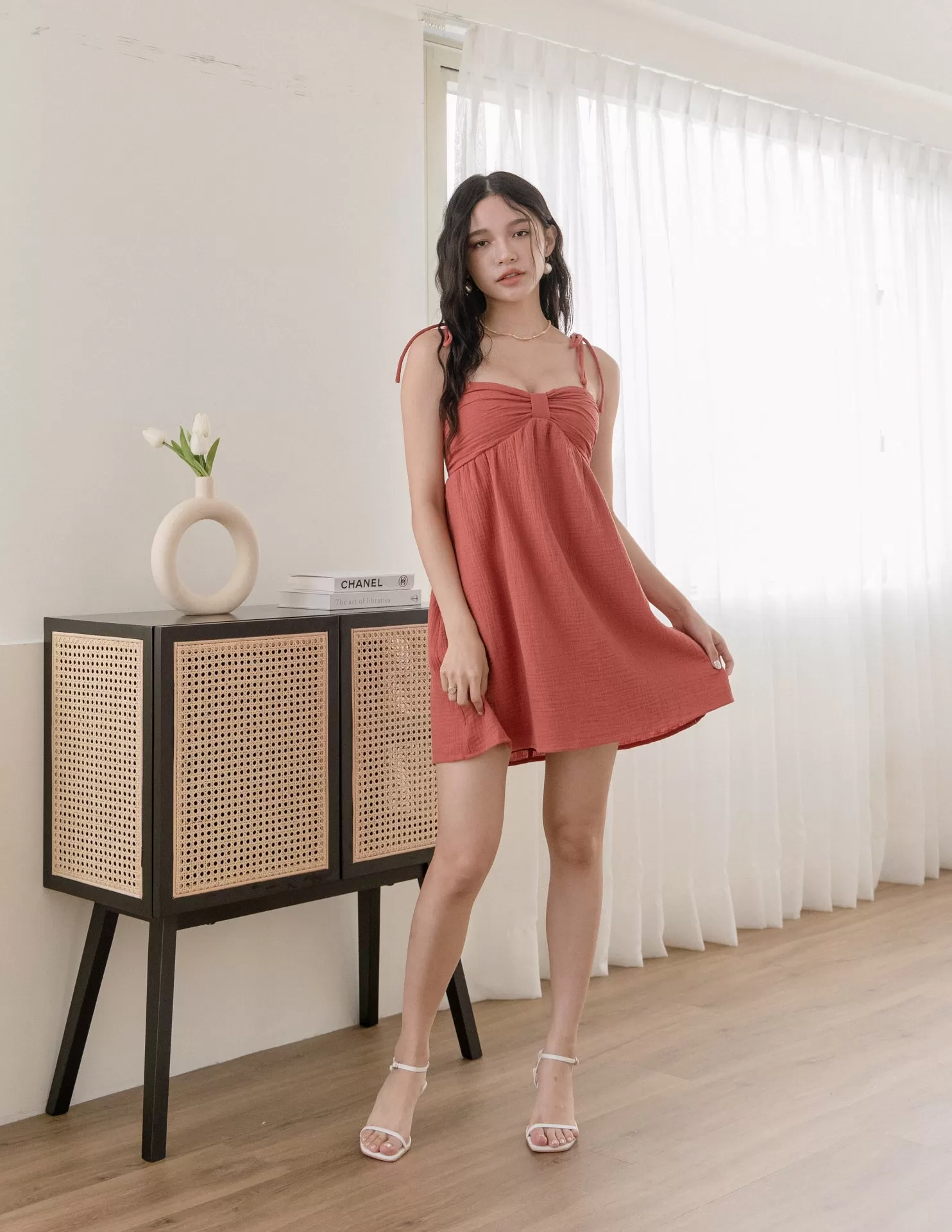 Casey Dress in Crimson