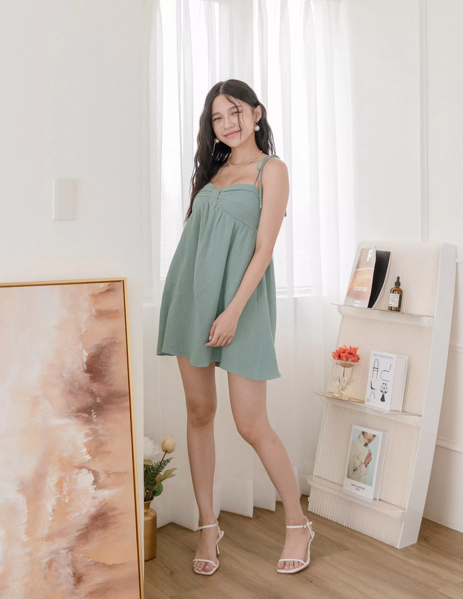 Casey Dress in Seafoam