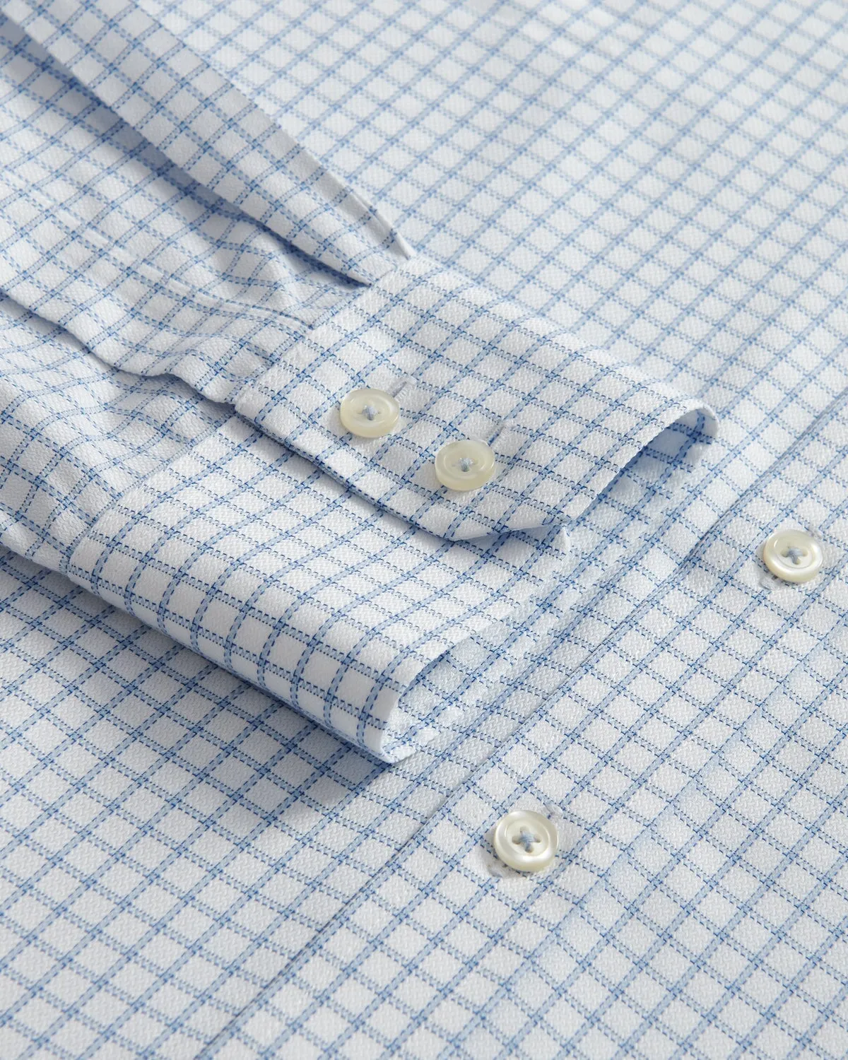 Charles Tyrwhitt Richmond Weave Classic Fit Shirt Blue Check