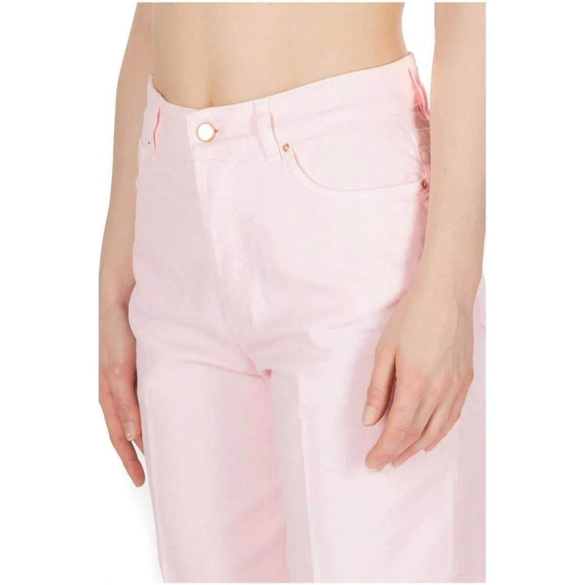 Chic Pink Cotton Denim by Don The Fuller