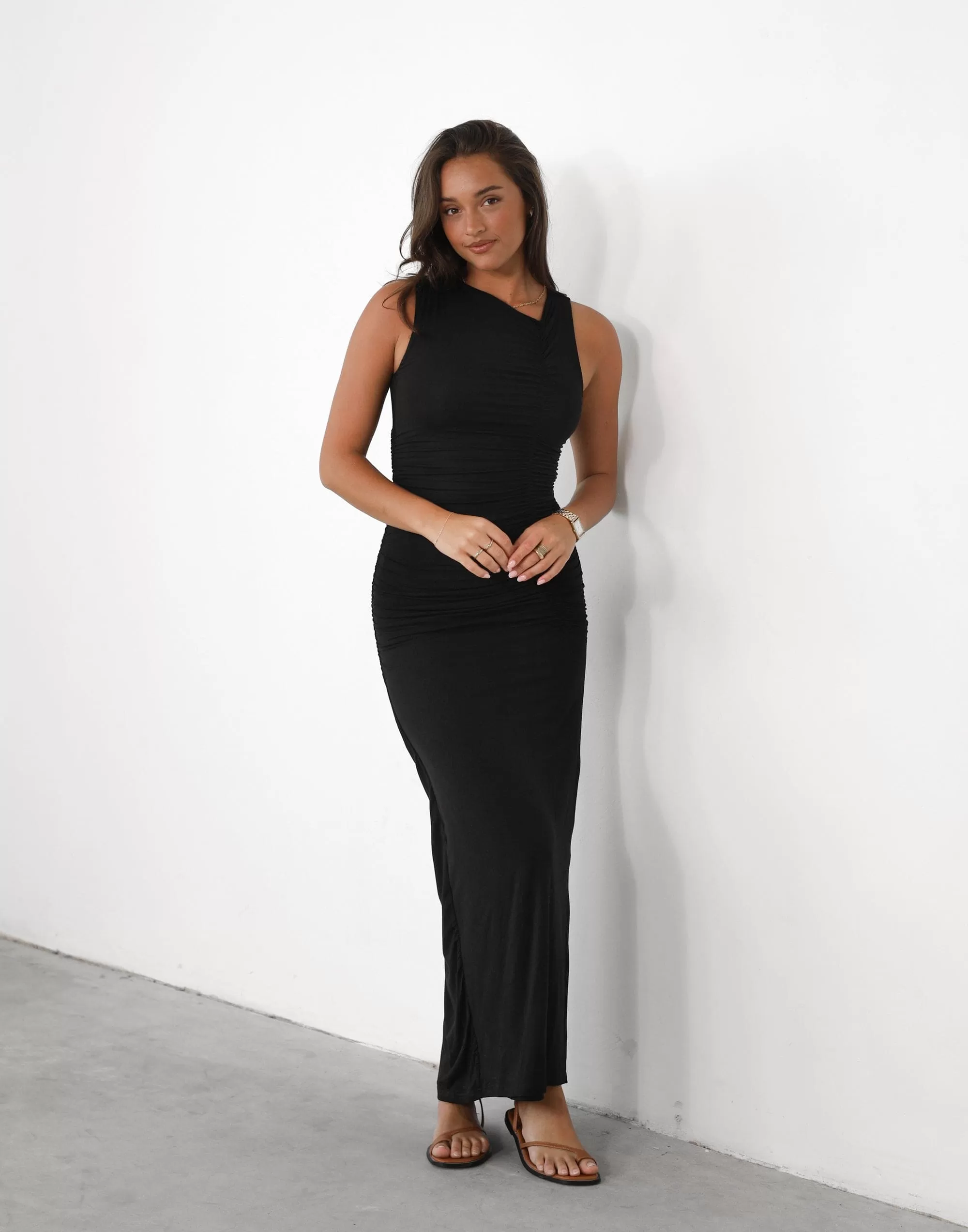 Delphine Maxi Dress (Black)