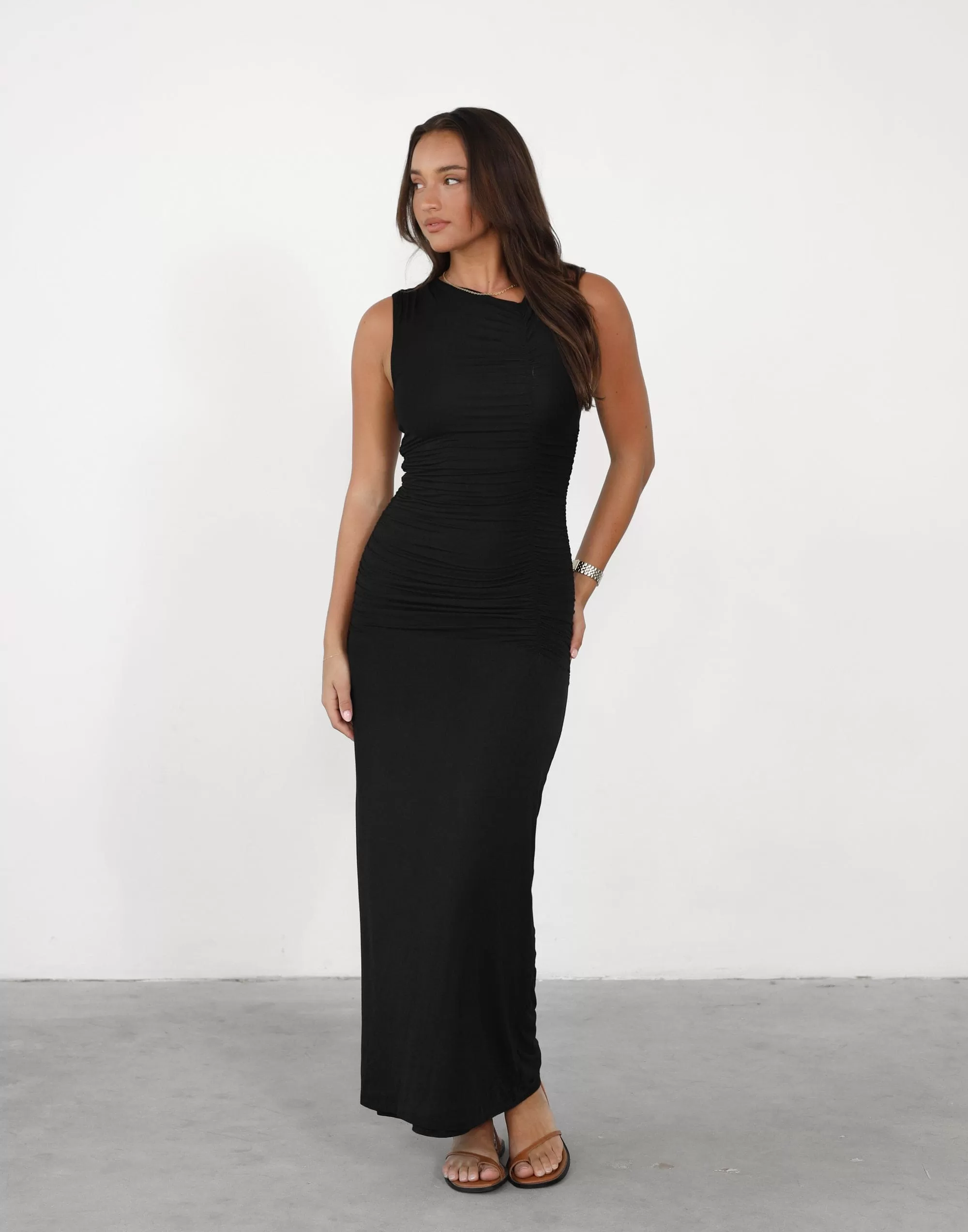 Delphine Maxi Dress (Black)