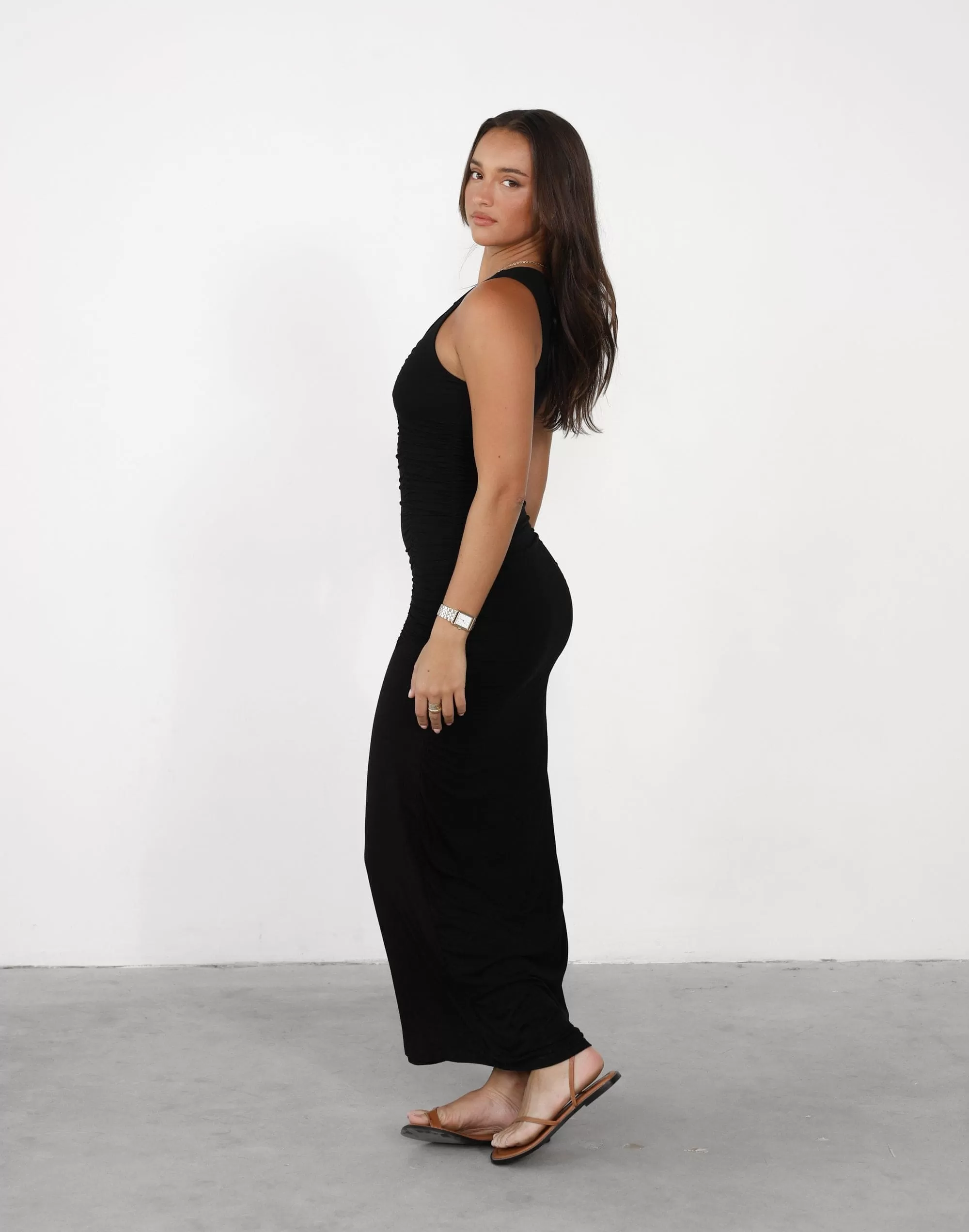 Delphine Maxi Dress (Black)