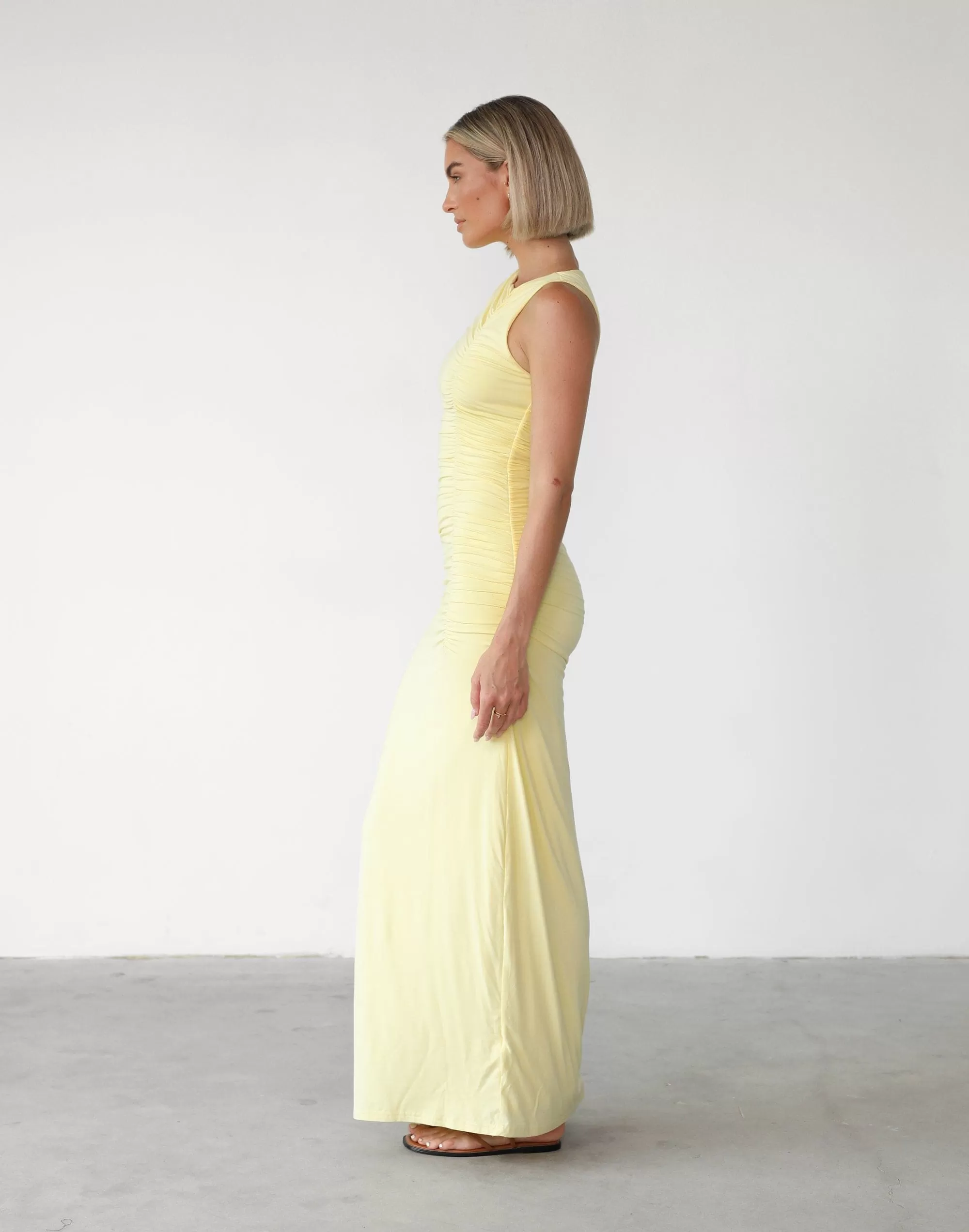 Delphine Maxi Dress (Lemon)