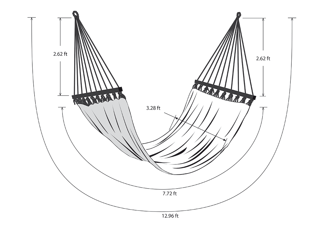 Deluxe Natural Cotton Hammock With Hue Inspired Tassels (Wooden Bar)