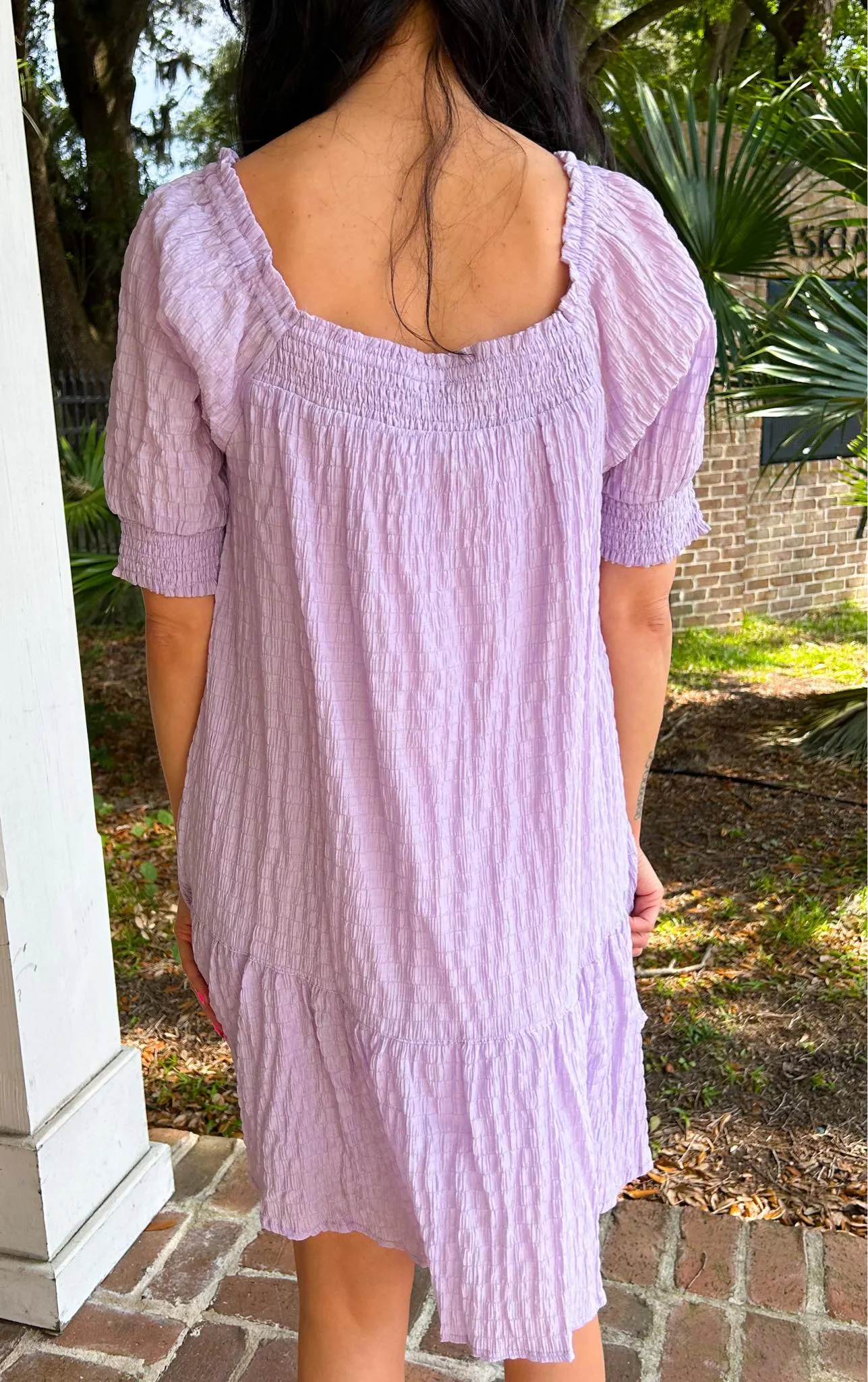 Easy Textured Dress | Lavender