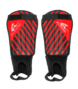 Eletto Red/Black/White Victory VI Soft Shell Soccer Shinpads