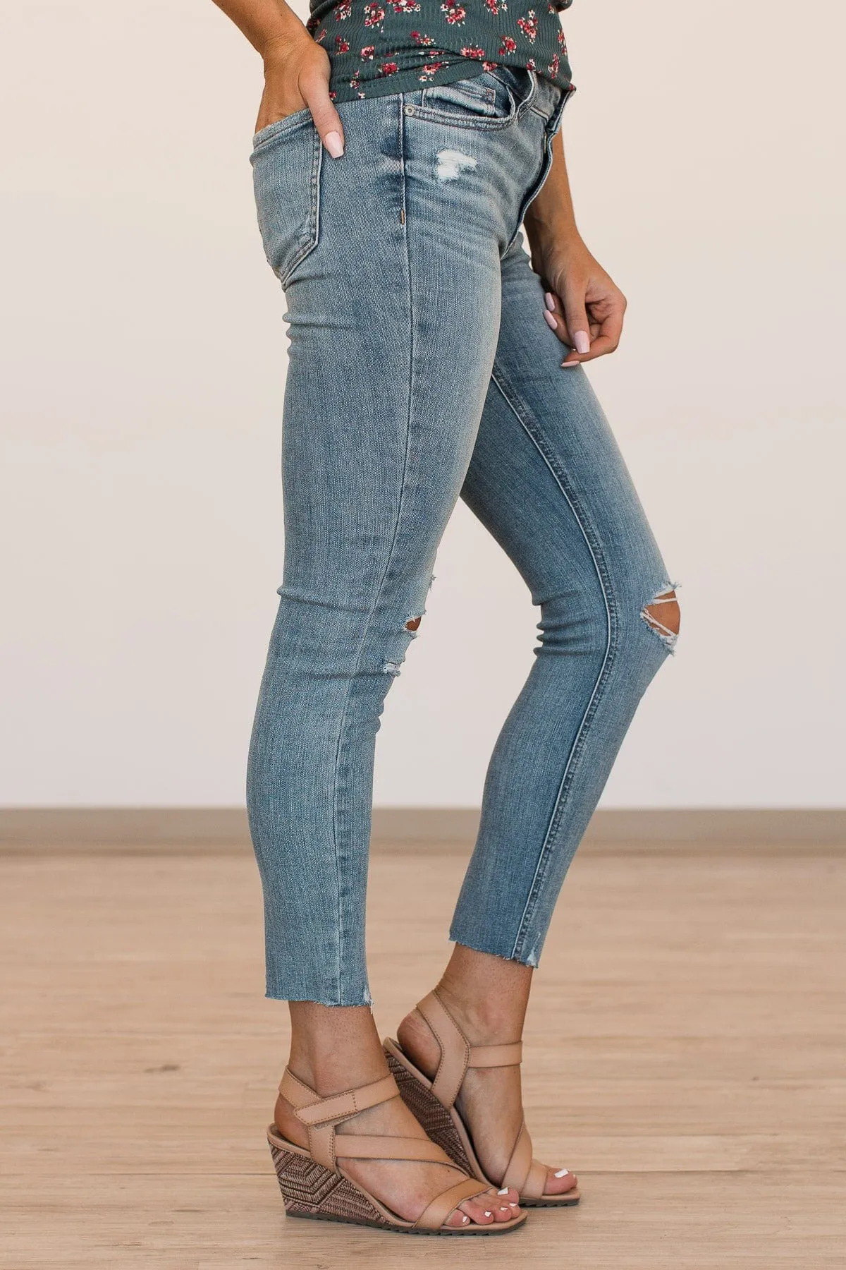 Eunina Mid-Rise Skinny Jeans- Malia Wash