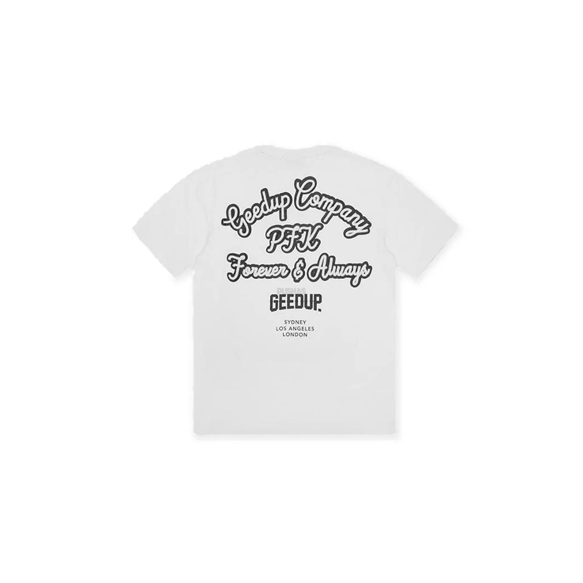 Geedup Company T-Shirt 'White/Navy'