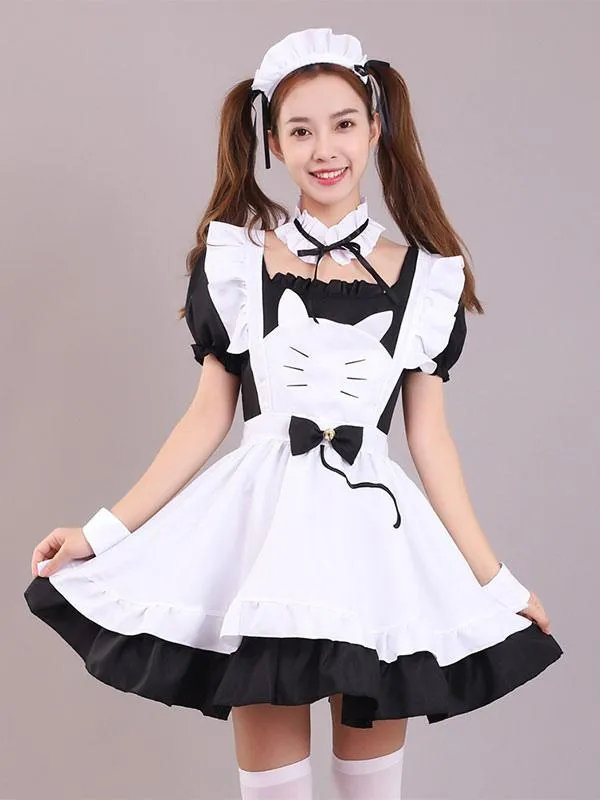 Gothic Lolita Dresses Ruffles Black Black