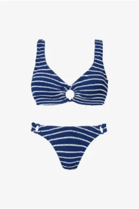 Hallie Bikini Navy/White