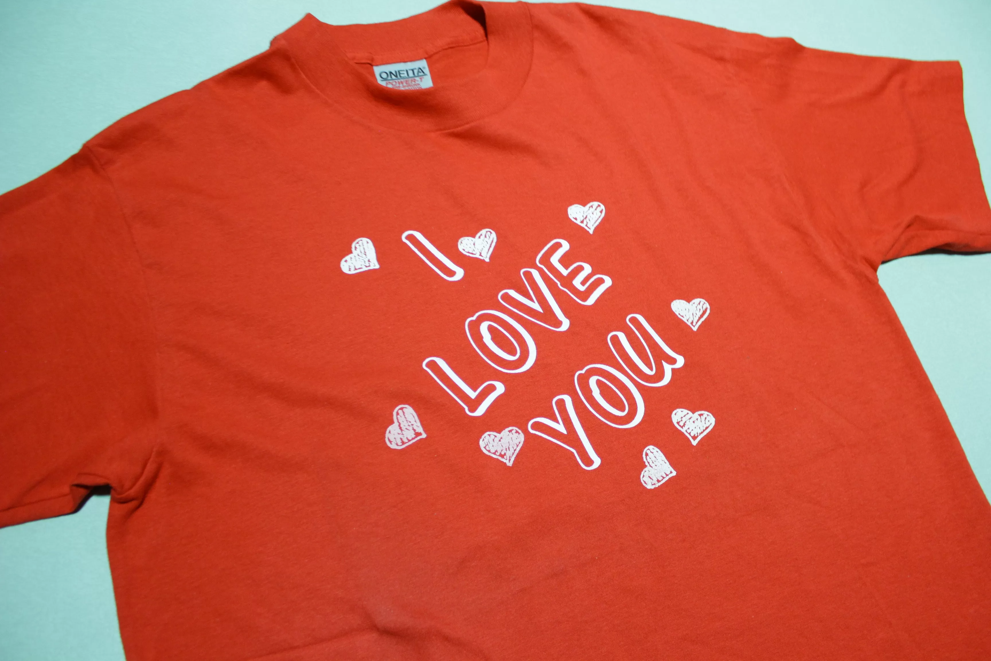 I Love You Show You The Ways Vintage 90's Oneita Power-T Single Stitch T-Shirt