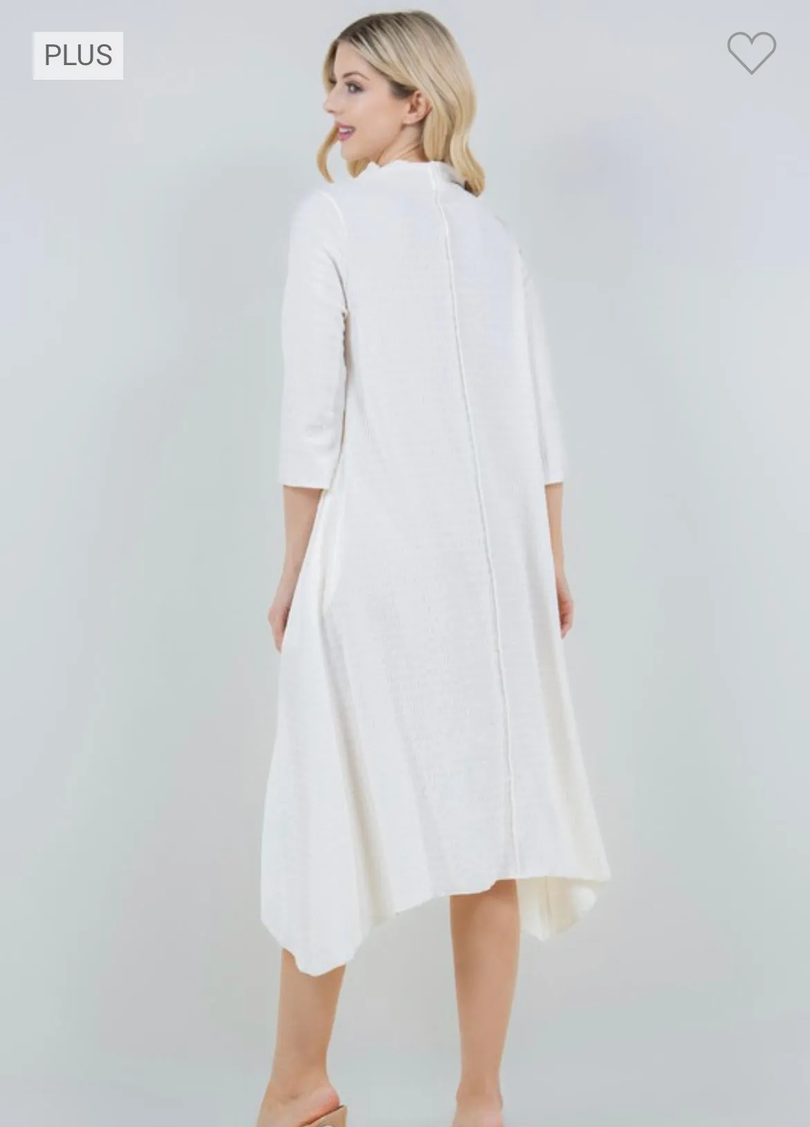 Jaqueline Vintage & Textured Dress- Ivory