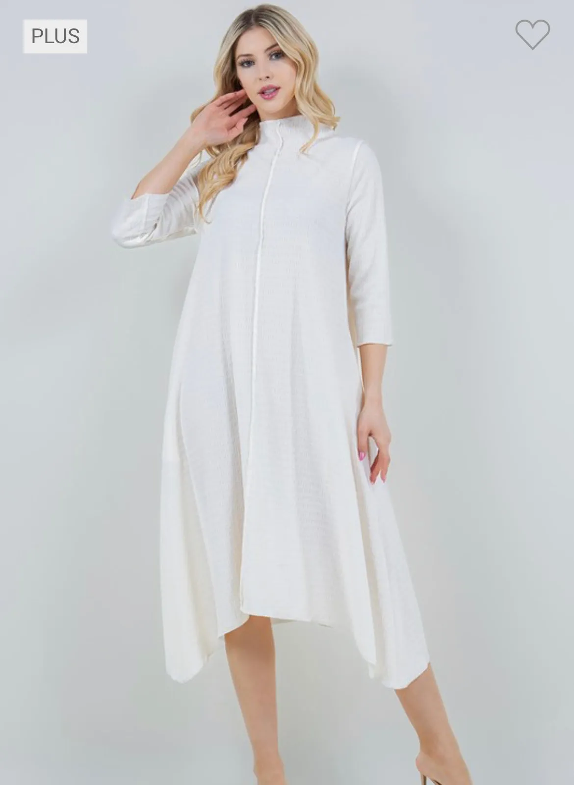 Jaqueline Vintage & Textured Dress- Ivory