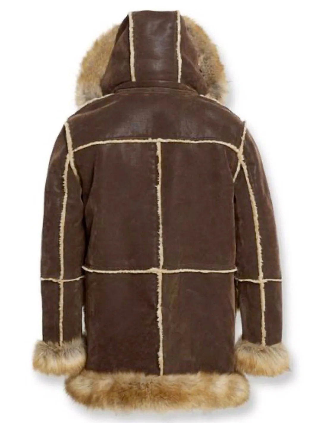 Jordan Craig Mens Aspen Shearling Jacket 91393-BROWN Brn/Brn