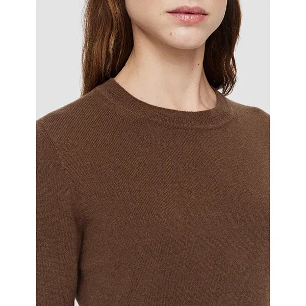 JOSEPH Round Nk Cashmere Sweater Arabica