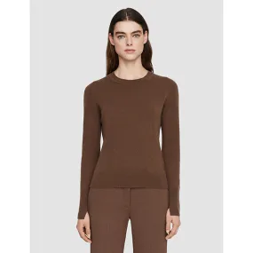 JOSEPH Round Nk Cashmere Sweater Arabica