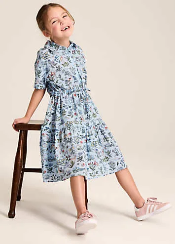 Joules Kids Textured Cotton Shirt Dress | Grattan