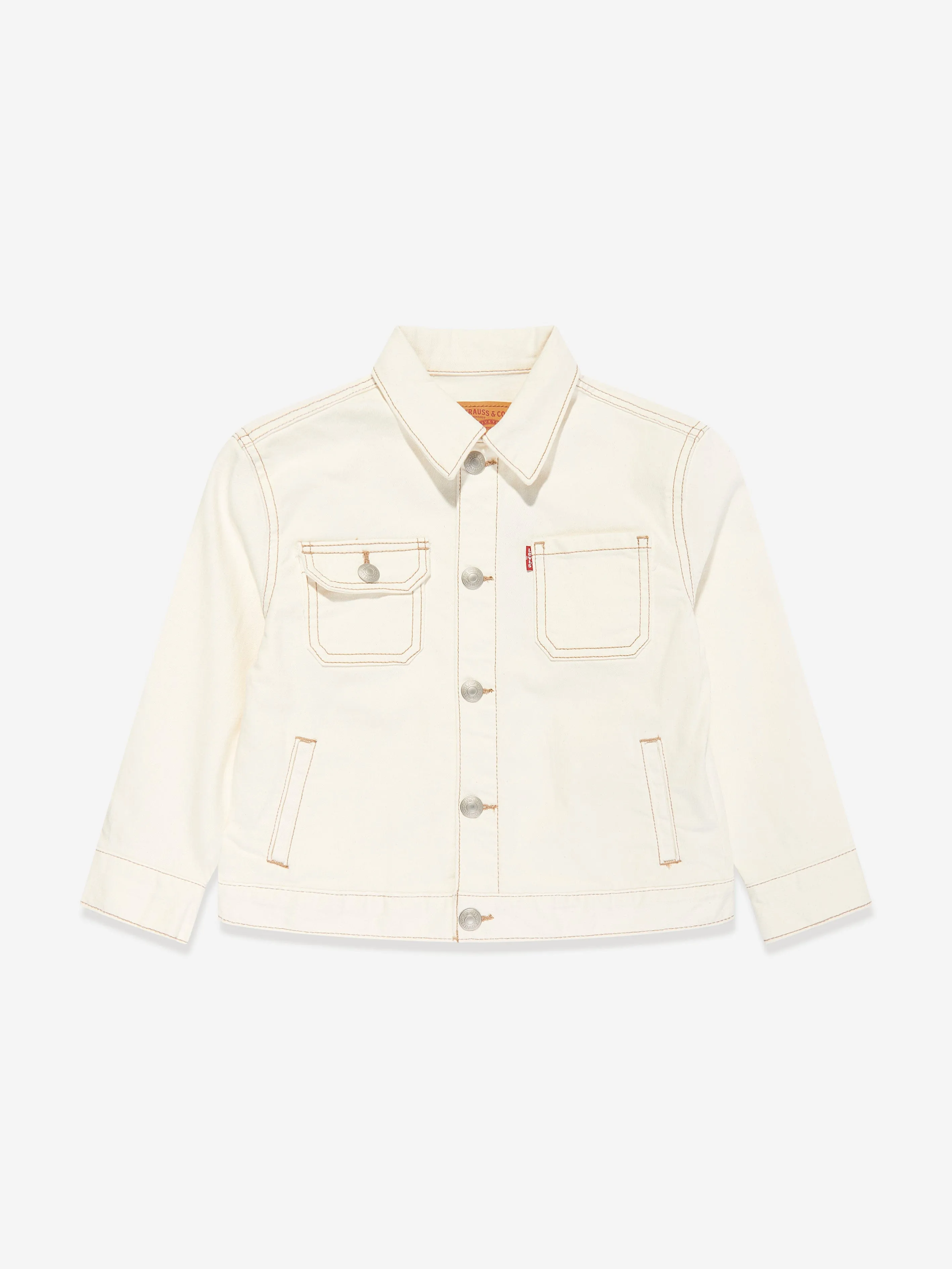 Levi's Wear Boys Relaxed Denim Jacket in Ivory