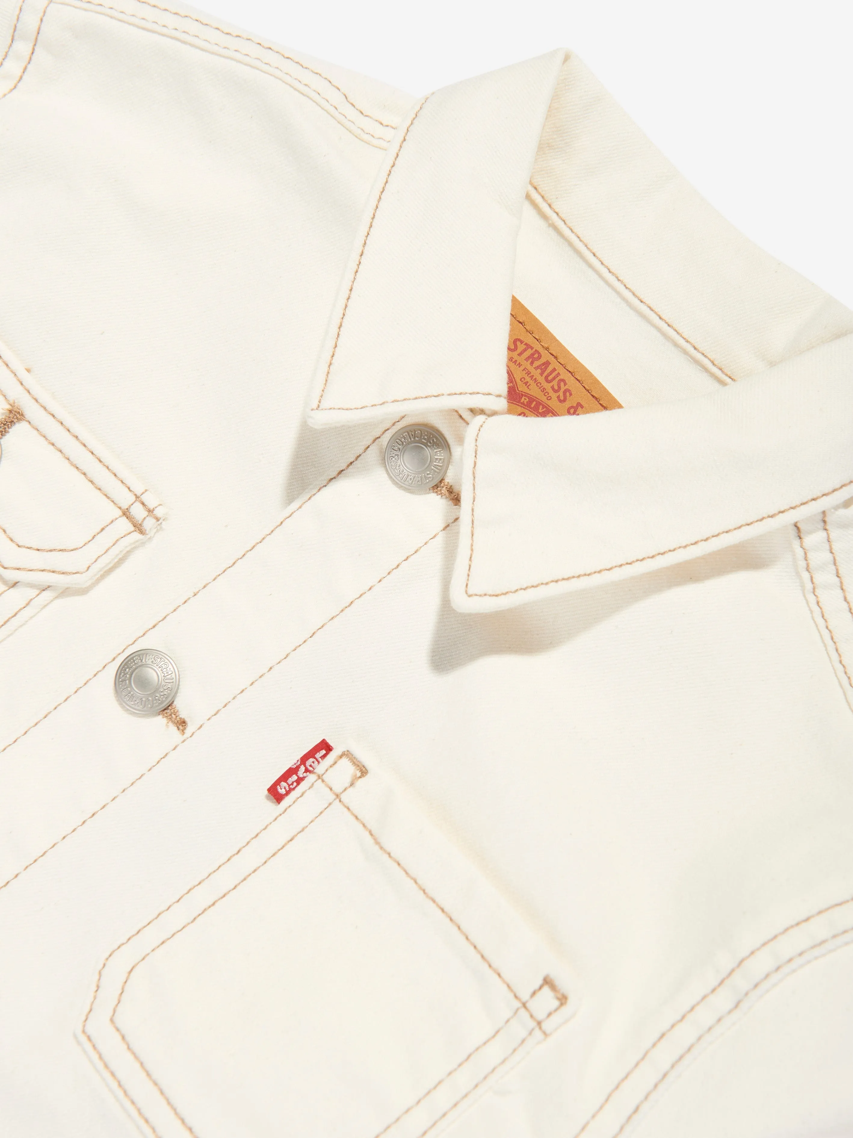 Levi's Wear Boys Relaxed Denim Jacket in Ivory