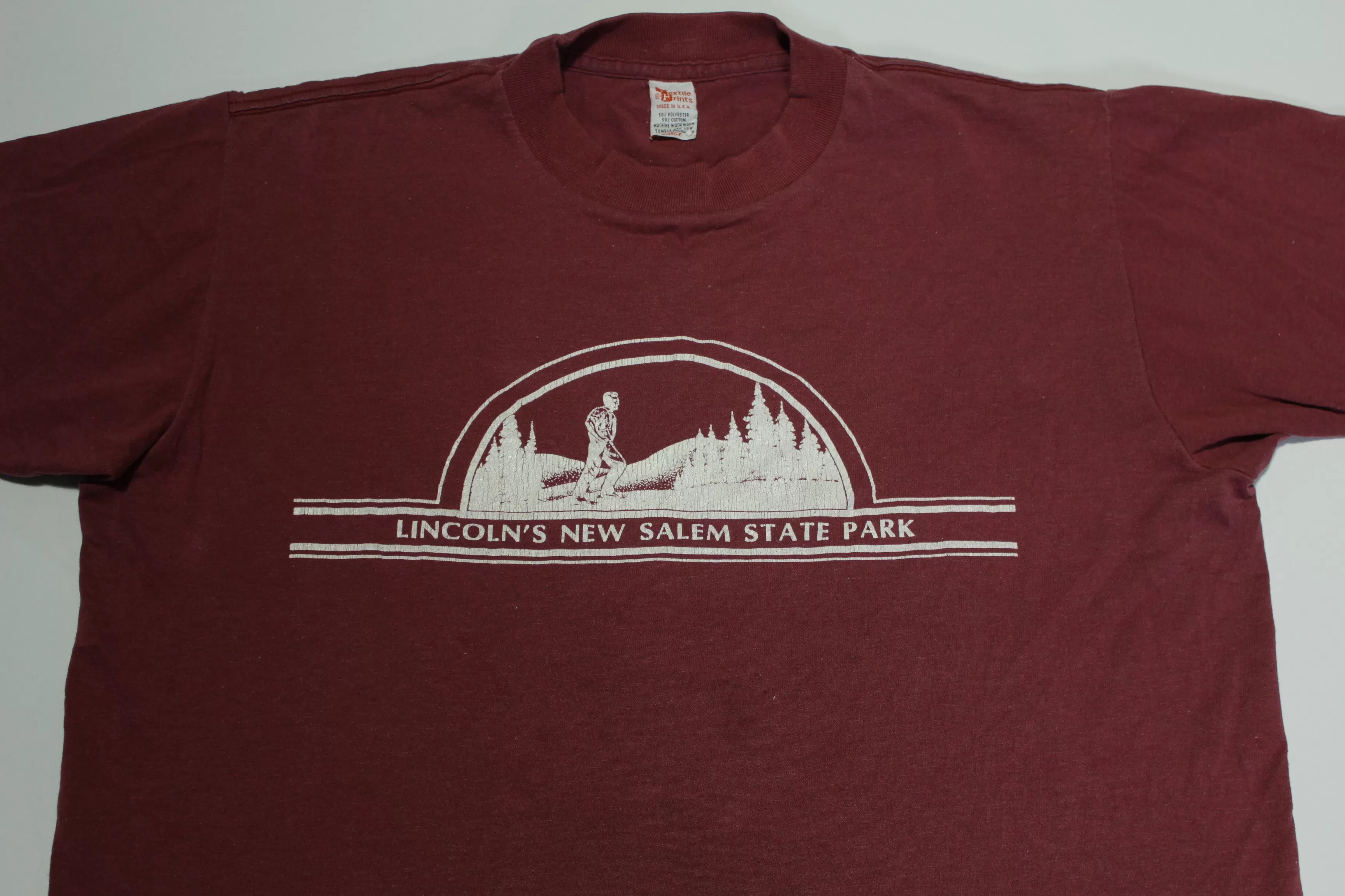 Lincoln's New Salem State Park Vintage 80's Single Stitch Tourist T-Shirt