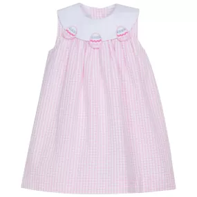 Little English - Bib Dress - Easter eggs