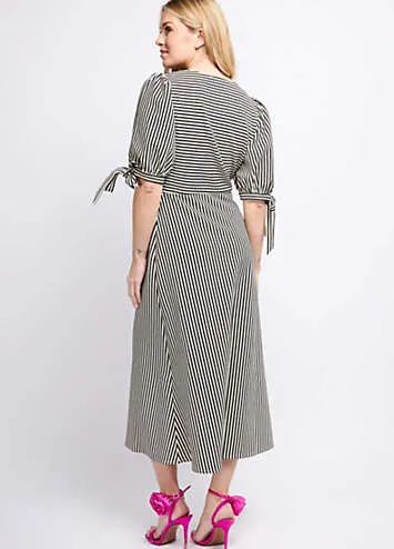 Little Mistress Mono Stripe Midaxi Dress by Vogue Williams | Grattan