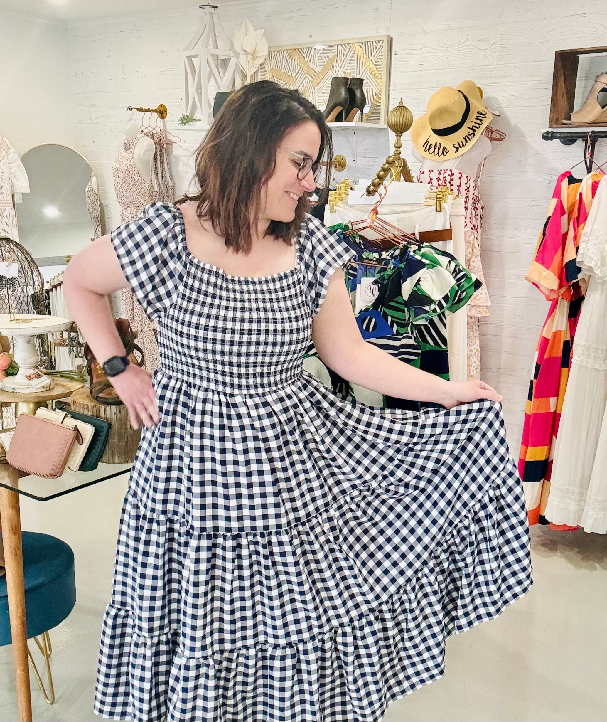 Made for Parks and Picnics Gingham Maxi Dress