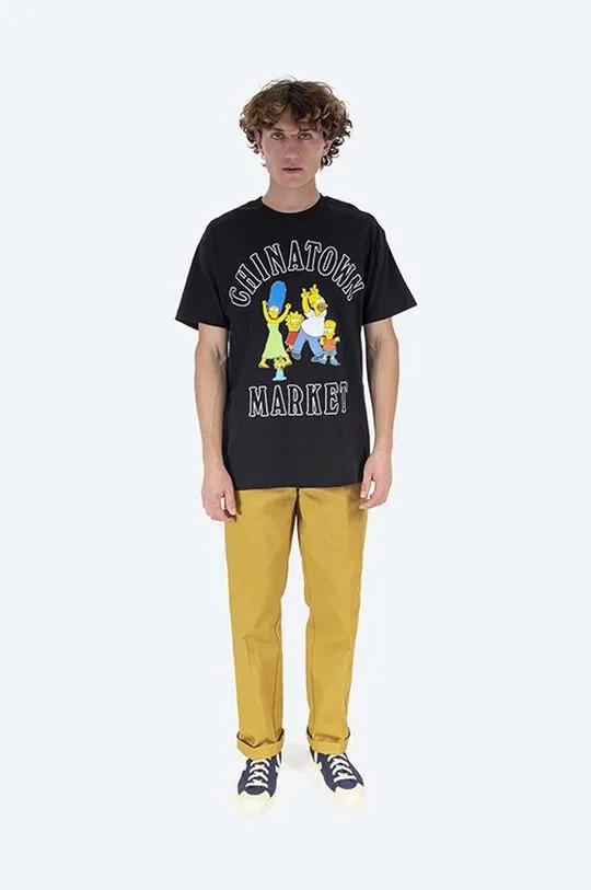 Market cotton T-shirt Chinatown Market x The Simpsons Family OG Tee black color