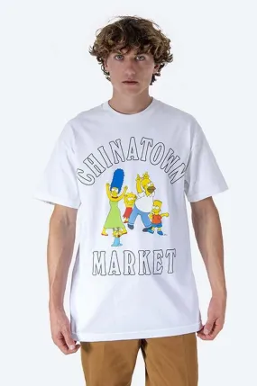 Market cotton T-shirt Chinatown Market x The Simpsons Family OG Tee white color