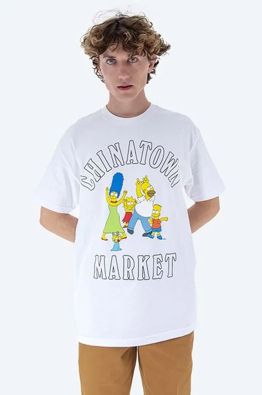 Market cotton T-shirt Chinatown Market x The Simpsons Family OG Tee white color