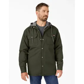 Men's Fleece Hooded Duck Shirt Jacket with Hydroshield