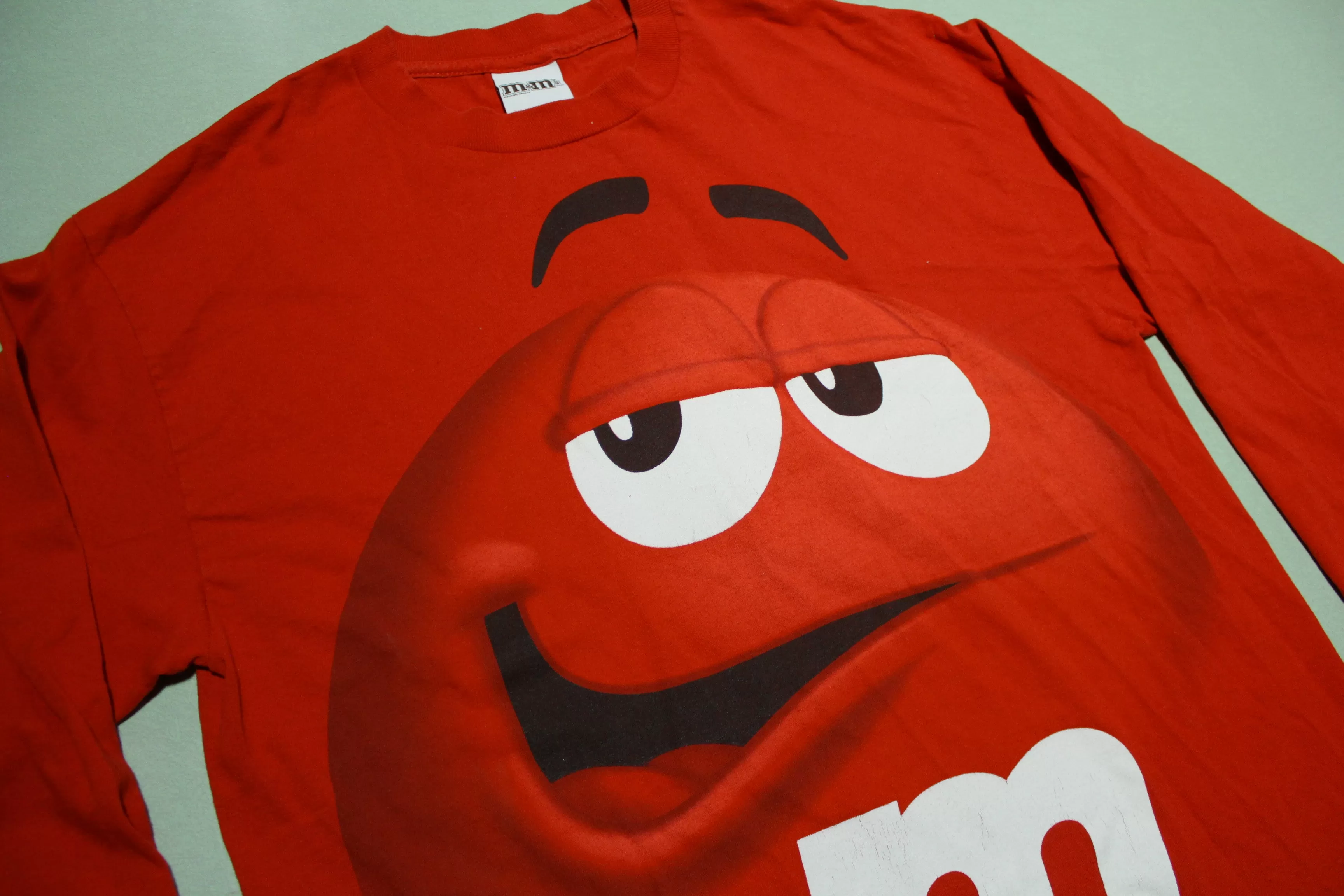 M&M Red 2011 Long Sleeve Candy Snack T-Shirt