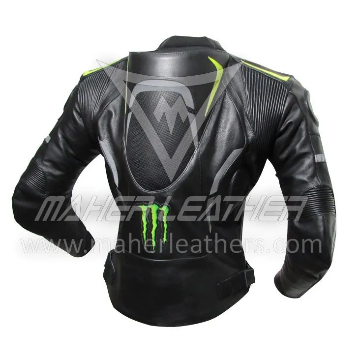 Monster energy Yamaha leather motorcycle jacket