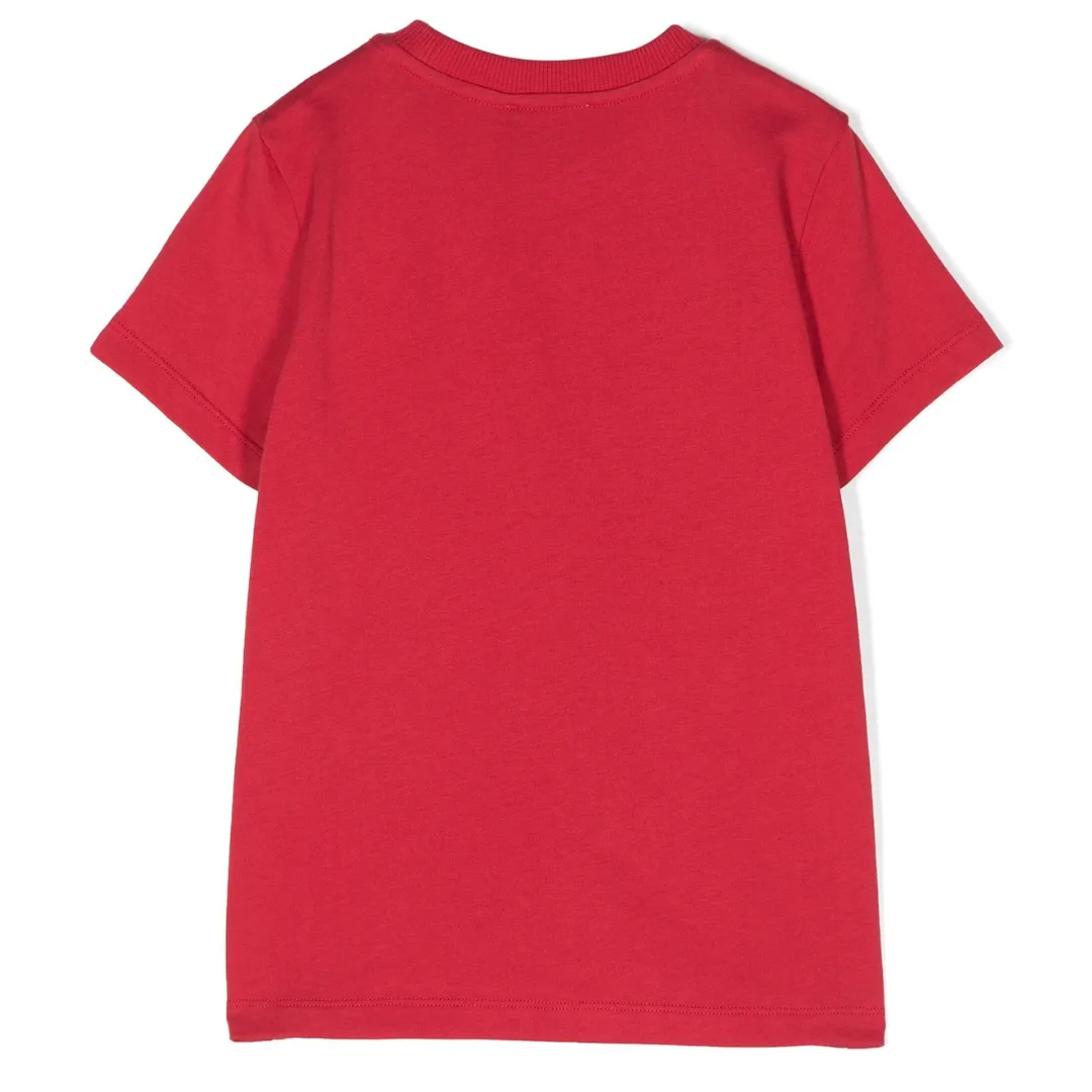 Moschino T-Shirt Twin Bear Red