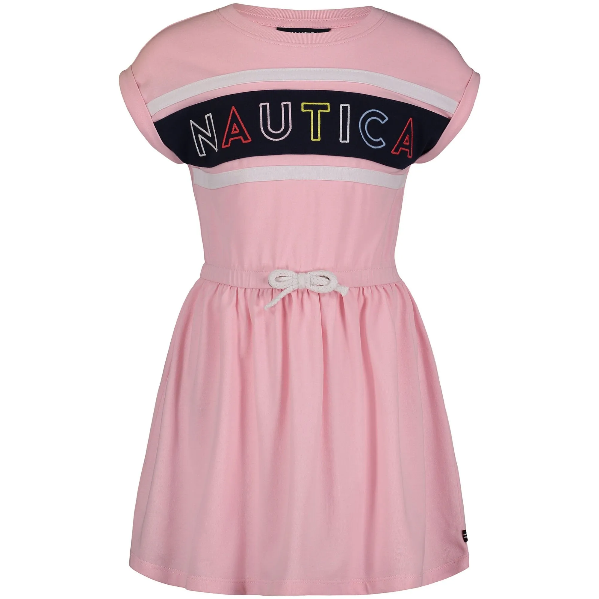 Nautica Little Girls' Billboard Logo Dress (4-6X) Sunguard Red