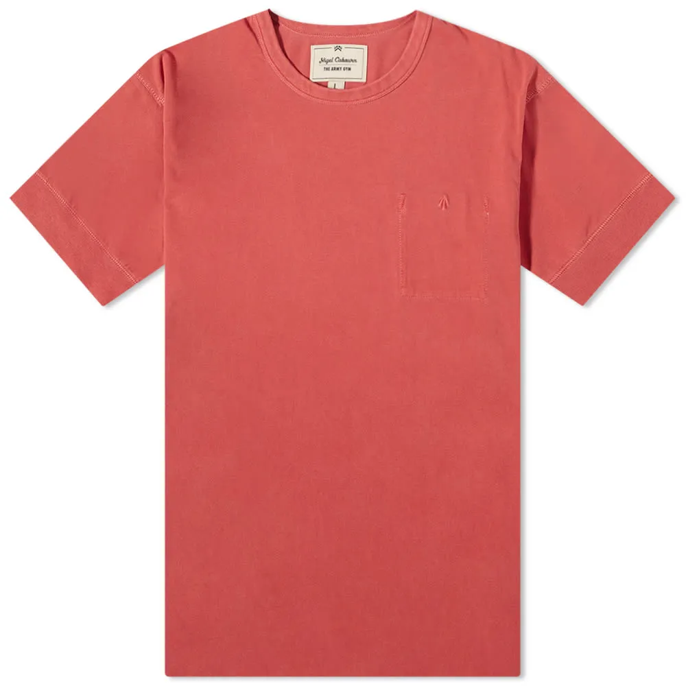 Nigel Cabourn Military Pocket T-ShirtVintage Red