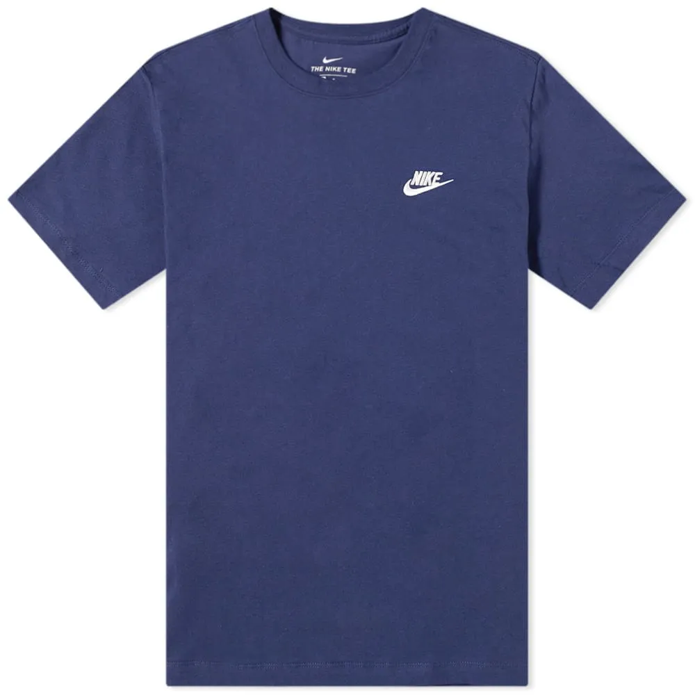 Nike Club T-ShirtMidnight Navy & White